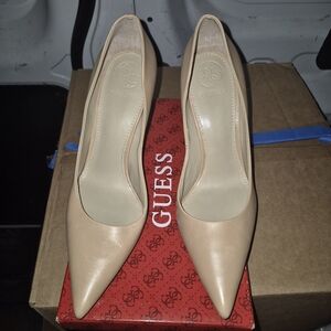 GUESS Carrie Nude Pointed Toe Heels